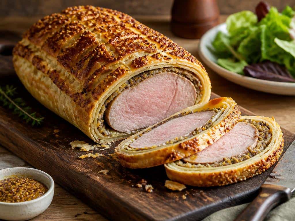 Filet mignon en croûte à la moutarde
